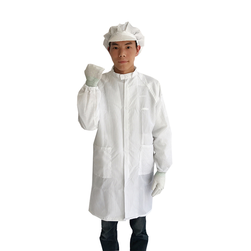 ESD Smock Standup Collar